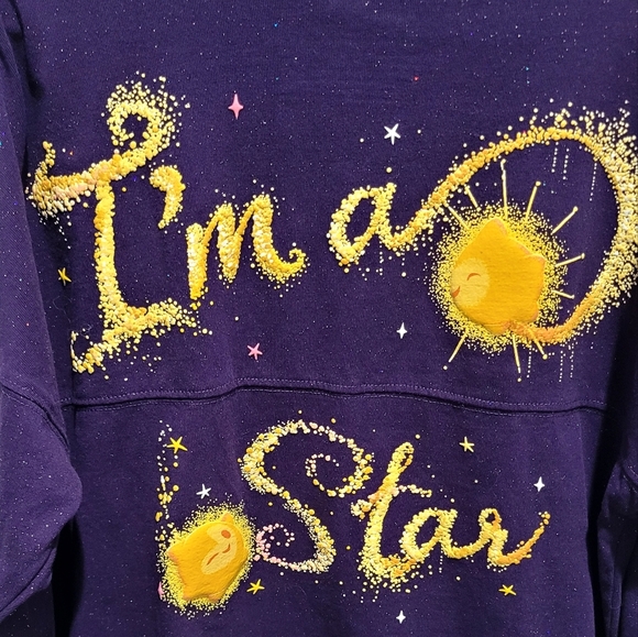 Disney Parks Wish Movie Spirit Jersey I'm A Star Kids Size 14 Kids/jr - Picture 4 of 10